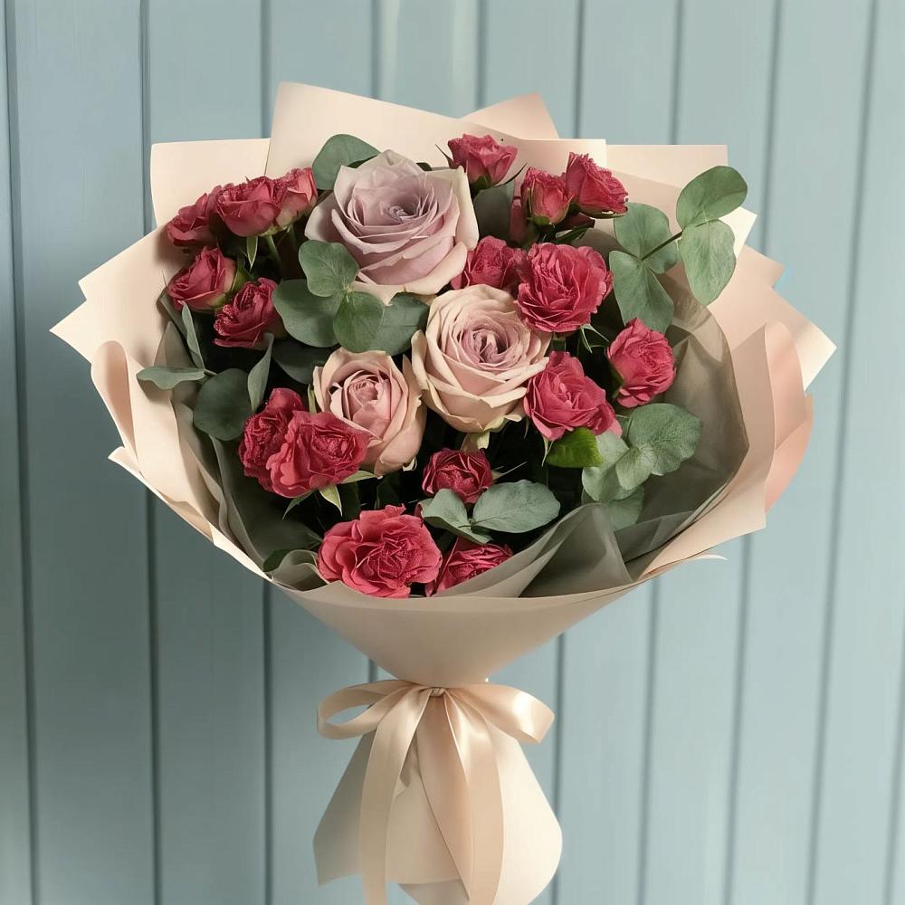 Букет цветов из: Гвоздики и Розы в Сковородино