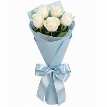 Букет 5 Белых роз Проуд #REPLACE_PRED# Сковородино