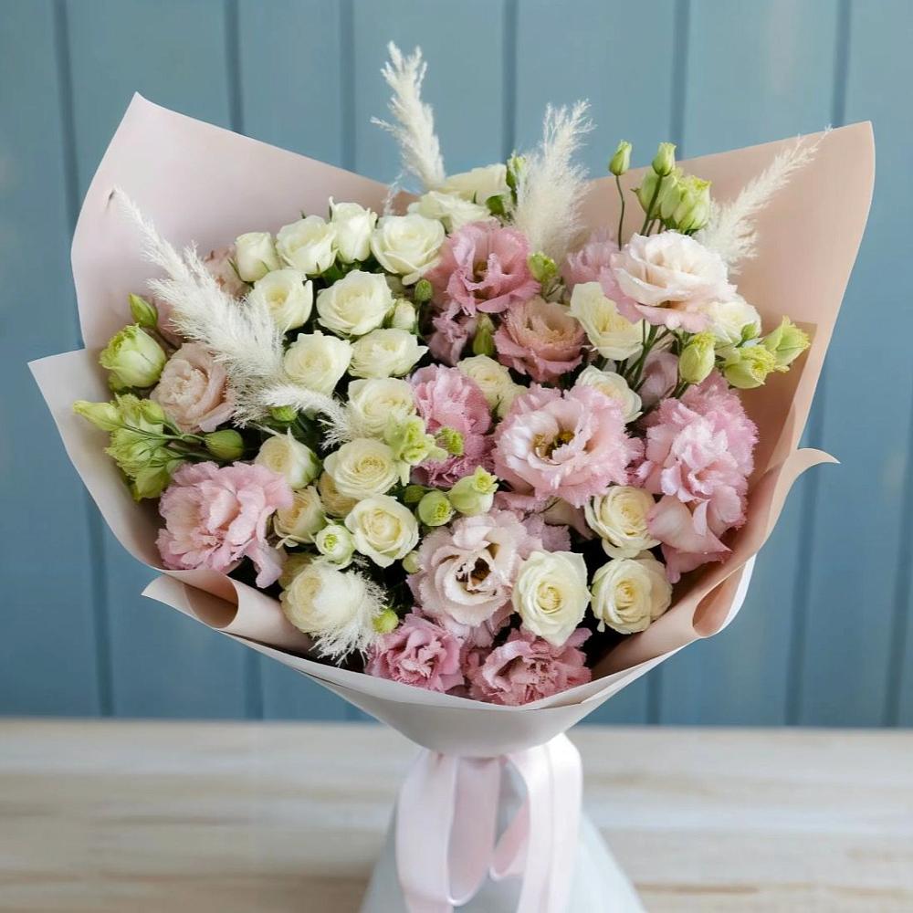 Букет цветов из: Альстромерии и Розы в Сковородино