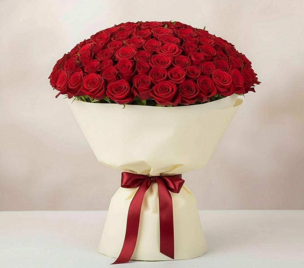 Букет 101 Красная роза Милано в Сковородино