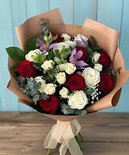 Букет цветов из:  Розы и Альстромерии в Сковородино