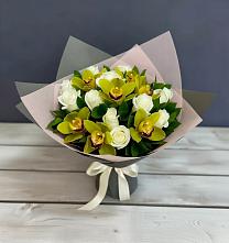 Букет цветов из:  Орхидеи и Розы в Сковородино