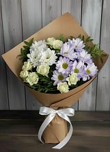 Букет цветов из:  Хризантемы и Розы в Сковородино