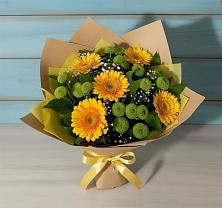 Букет цветов из:  Герберы и Хризантемы в Сковородино