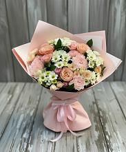 Букет цветов из:  Гвоздики, Розы и Хризантемы в Сковородино
