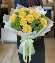 Букет цветов из:  Хризантемы и Розы в Сковородино