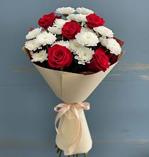 Букет цветов из:  Розы и Хризантемы в Сковородино