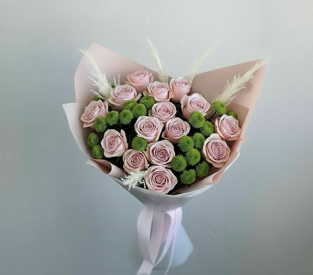 Букет цветов из: Розы и Хризантемы в Сковородино