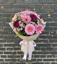 Букет цветов из:  Герберы и Хризантемы в Сковородино