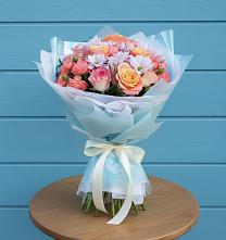 Букет цветов из:  Хризантемы и Розы #REPLACE_PRED# Сковородино