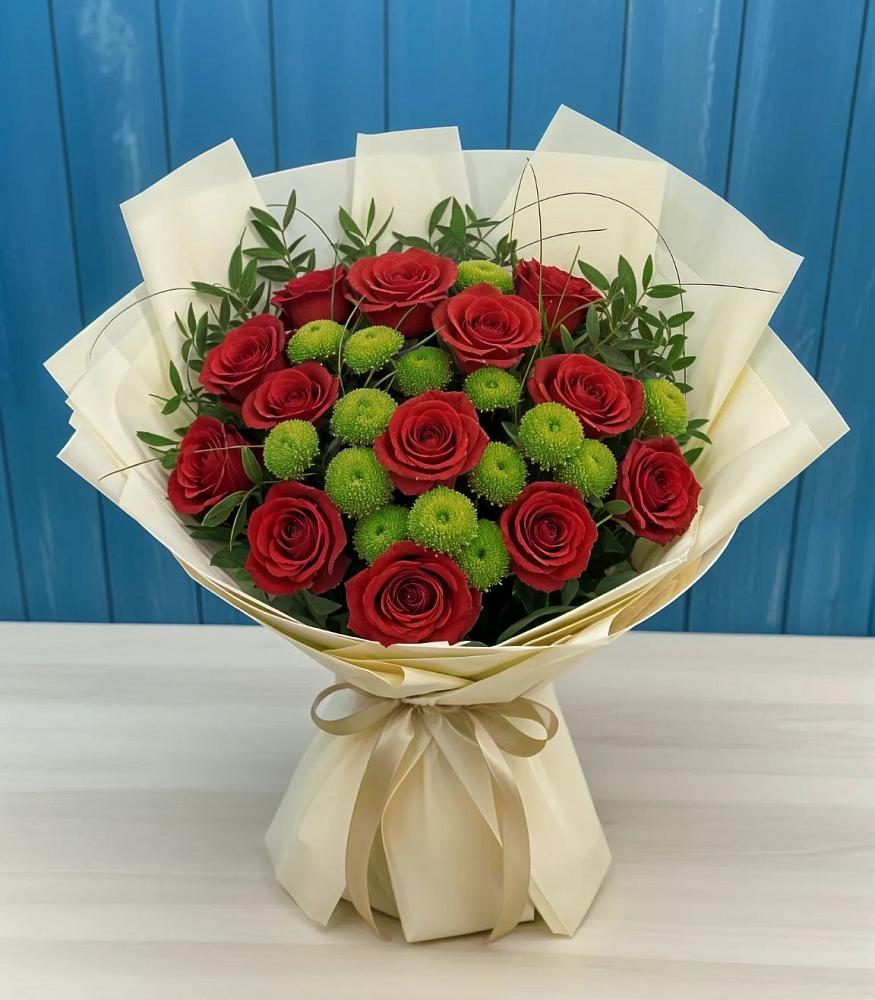 Букет цветов из: Розы и Хризантемы в Сковородино