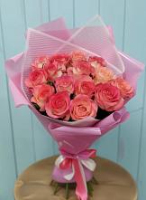 Букет 15 Розовых роз Равель в Сковородино