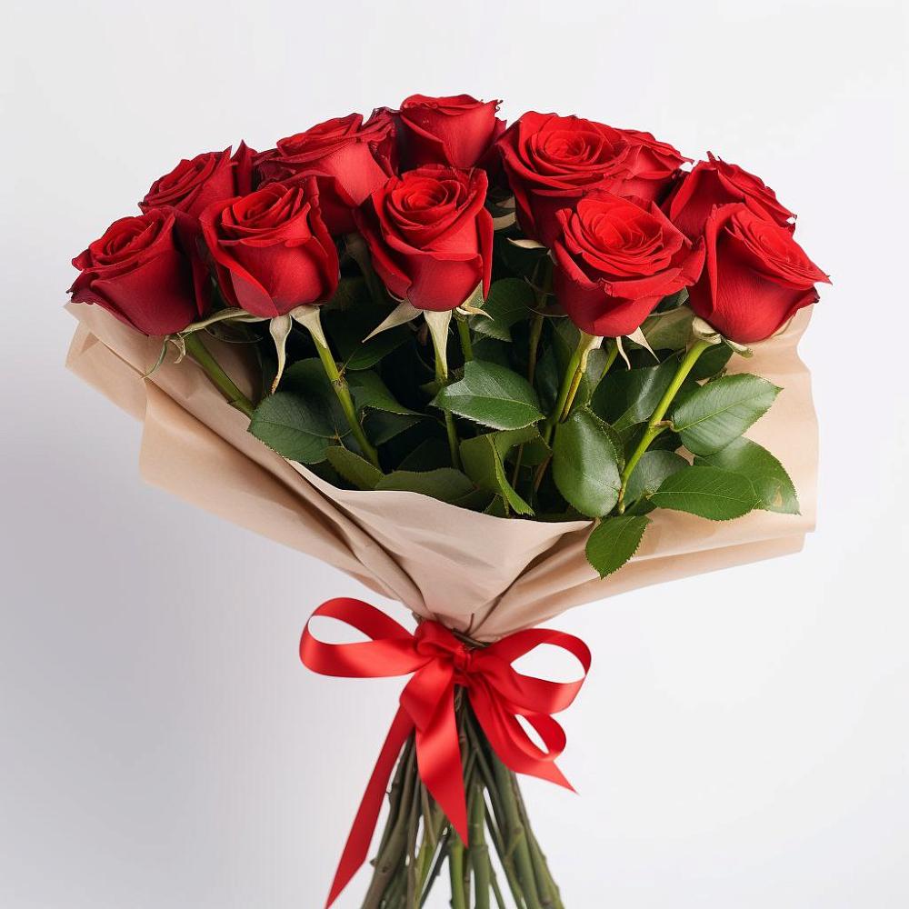 Букет 11 Красных роз Эдлесс Лав в Сковородино