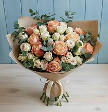 Букет цветов из:  Альстромерии и Розы в Сковородино